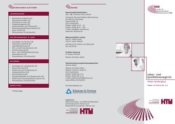 Info Masterstudium - Klinkner & Partner GmbH