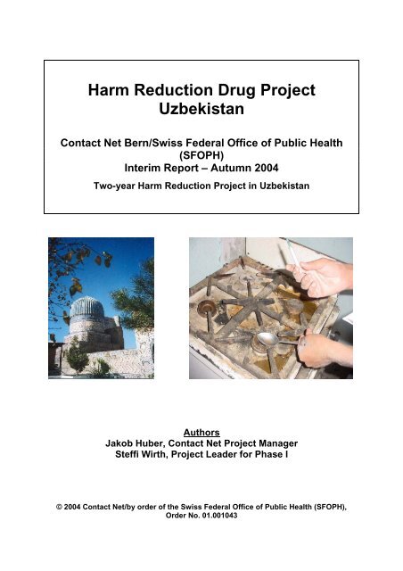 Harm Reduction Drug Project Uzbekistan - Contact Netz