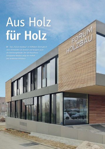 Fortbildungsstätte Ostfildern 14 Das „Forum Holzbau“ in ... - Mikado