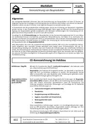 Merkblatt CE-Kennzeichnung im Holzbau - Pack-Holz