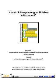 Sockeldetail - Holzbau Kompetenzzentren