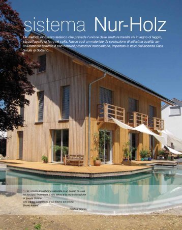 Sistema NUR-HOLZ - Casa Salute