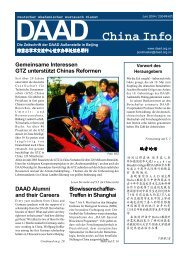 China Info - DAAD