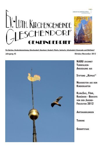 Oktober/November 2012 - Ev.-Luth. Kirchengemeinde Gleschendorf
