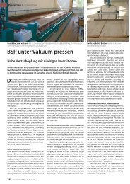 BSP unter Vakuum pressen - woodtec Fankhauser GmbH