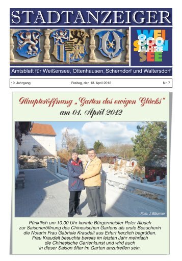 Ausgabe Nr. 07 vom 13.04.2012 - Weißensee