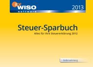 WISO Steuer-Sparbuch 2013: Bedienanleitung - Buhl Replication ...