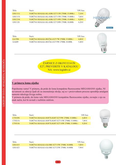 KATALOG IZDELKOV 2012 - LOGIN BV doo