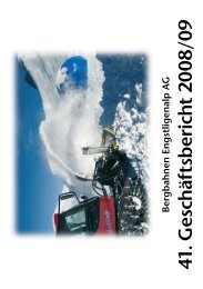 41. G esch äftsb erich t 20 8/09 - Engstligenalp