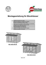 Montageanleitung für Blockhäuser