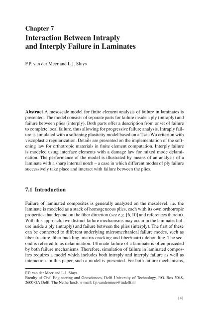 Computational Methods for Debonding in Composites