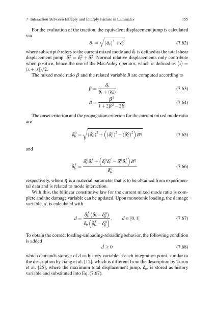 Computational Methods for Debonding in Composites