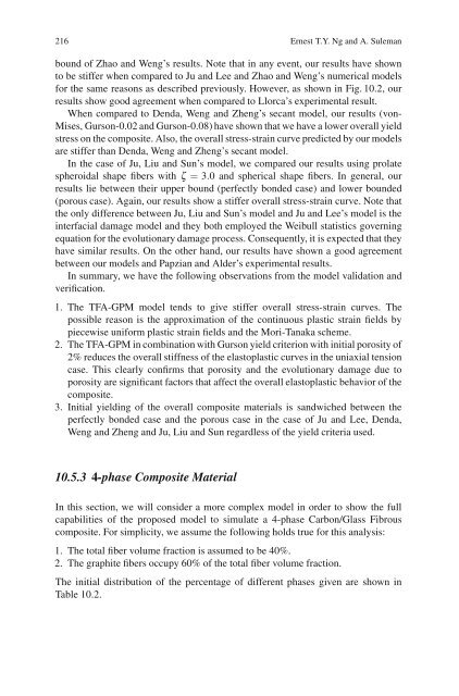 Computational Methods for Debonding in Composites