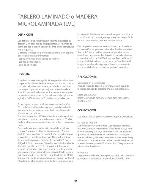 productos de madera para la arquitectura – cscae - Consejo ...