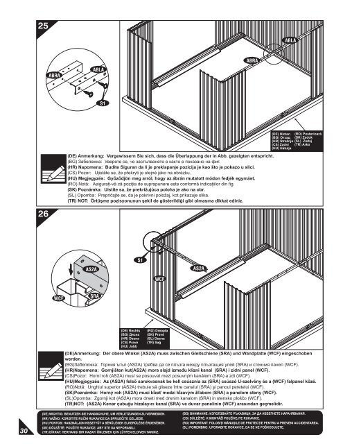 (DE) Metall-Gartenschuppen (BG) Метален ... - Bayer Outdoor