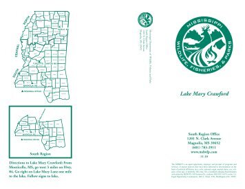 Lake Mary Crawford - Mississippi Department of Wildlife, Fisheries ...