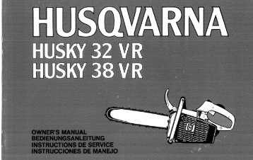 om, husky 32vr, husky 38vr, 1977-02, chainsaws - Husqvarna