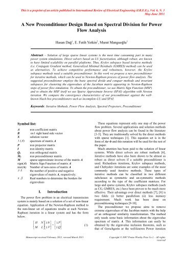 A New Preconditioner Design Based on Spectral Division