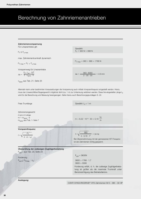 CONTI SYNCHRODRIVE® Polyurethan-Zahnriemen - Anton Klocke ...