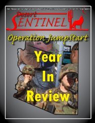 The Magazine of Operation Jump Start - Arizona National Guard