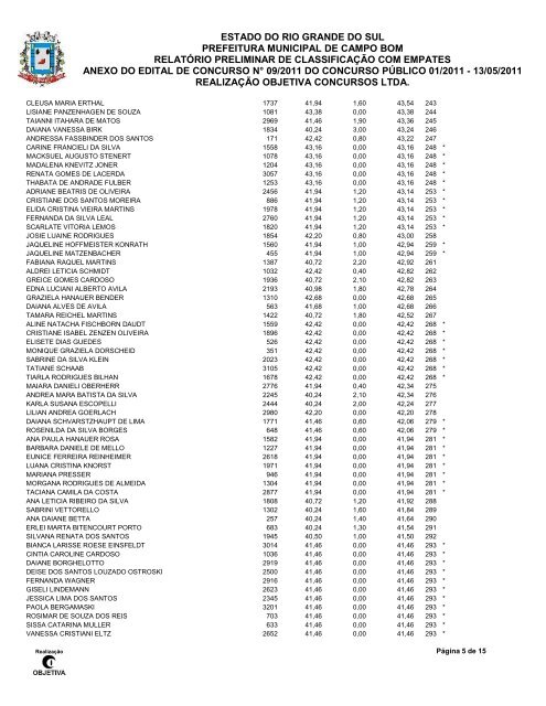 estado do rio grande do sul prefeitura municipal de campo bom ...