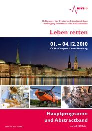 DIVI 2010 Hauptprogramm