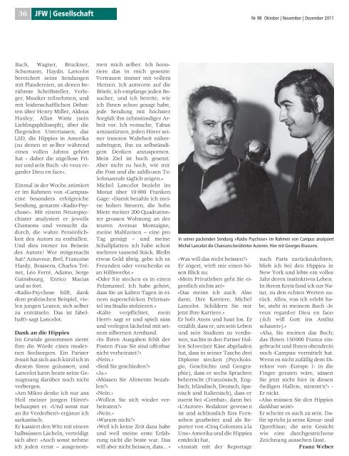 Journal Franz Weber Nr. 98 - Fondation Franz Weber