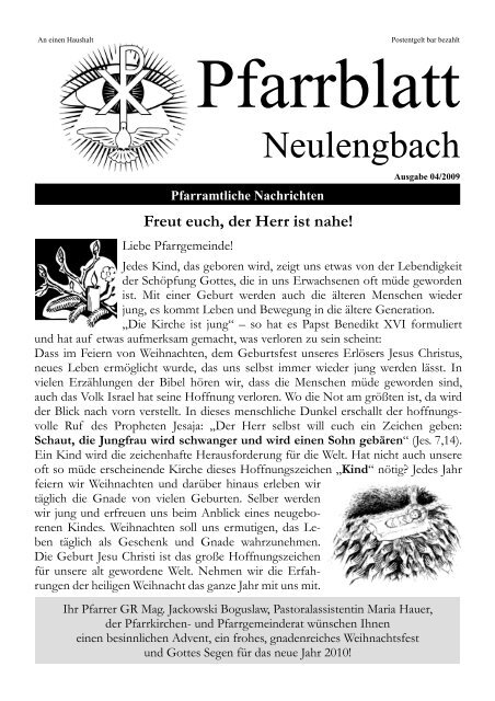 0,70 MB PDF in neuem Fenster öffnen - Pfarre Neulengbach