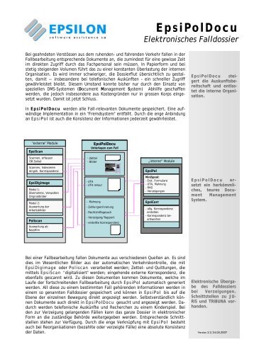 Epsipoldocu Elektronisches Falldossier - EPSILON Software ...