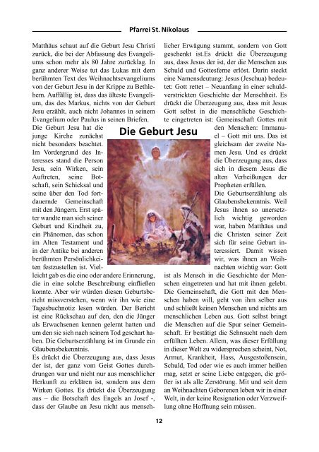 Pfarrbrief Weihnachten 2009 - St. Nikolaus Kamp-Bornhofen