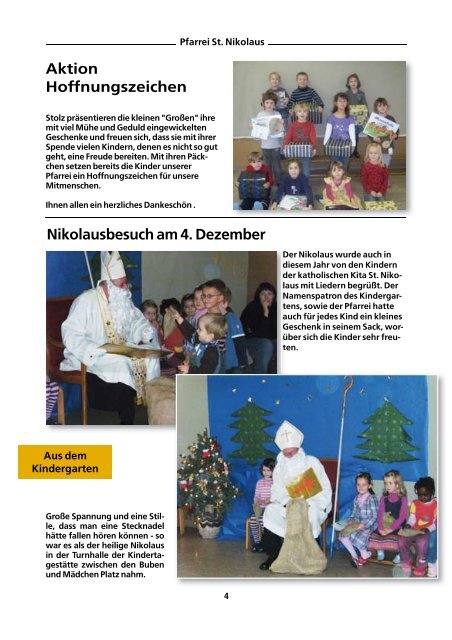Pfarrbrief Weihnachten 2009 - St. Nikolaus Kamp-Bornhofen