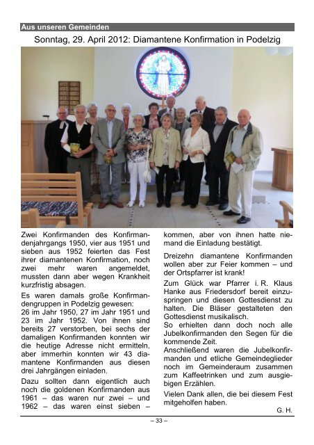 unsere gottesdienste - Kirchenkreis Oderbruch