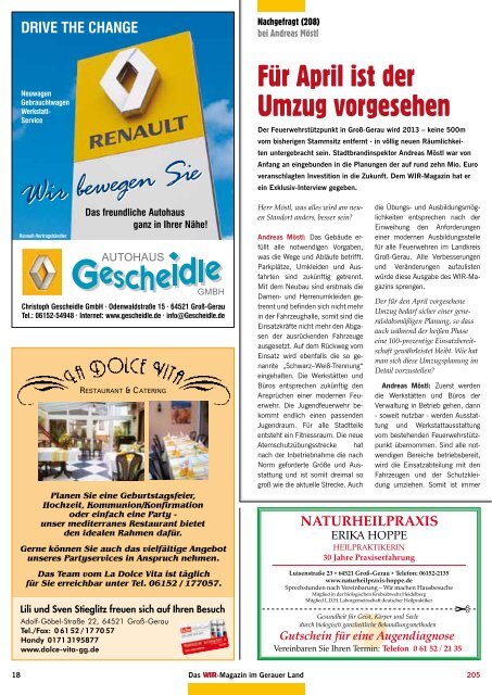 Bürgerforen Geothermie - Das WIR-Magazin im Gerauer Land