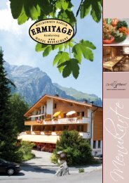 Hauptgerichte - Hotel Ermitage Kandersteg