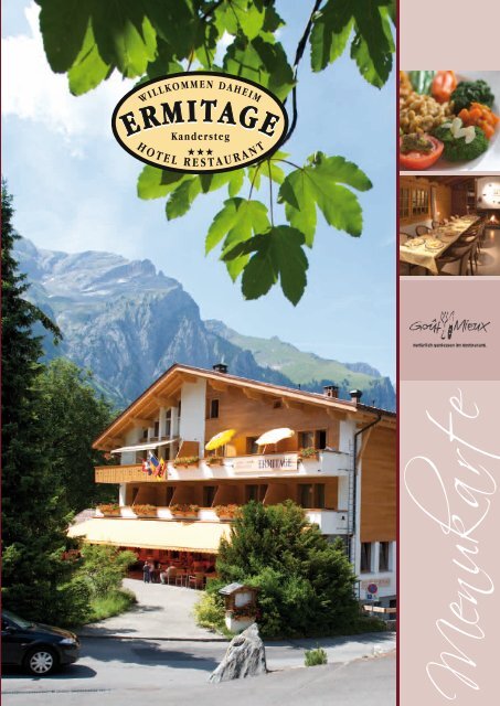 Hauptgerichte - Hotel Ermitage Kandersteg