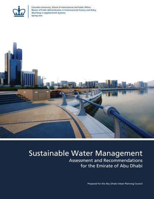 Abu Dhabi Final Report - MPA in Environmental Science and Policy ...