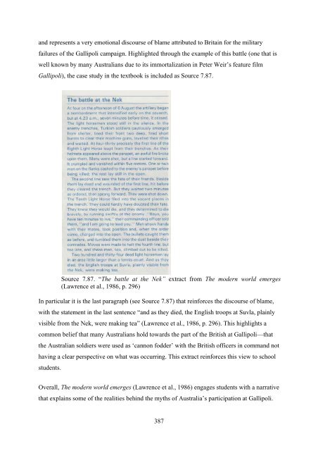 PDF (Whole Thesis) - USQ ePrints - University of Southern ...