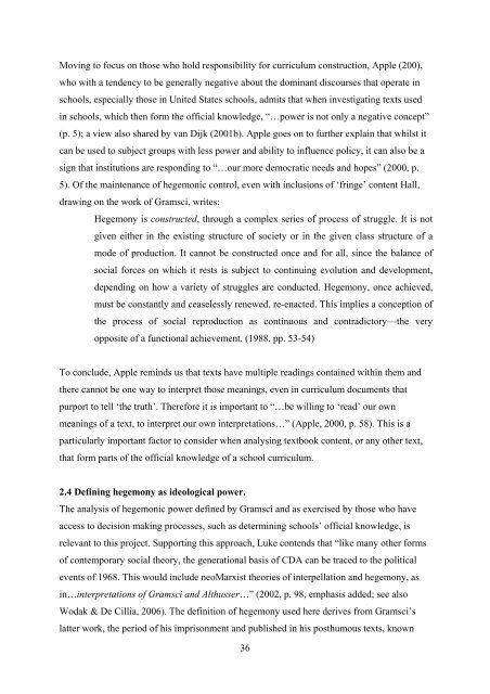 PDF (Whole Thesis) - USQ ePrints - University of Southern ...