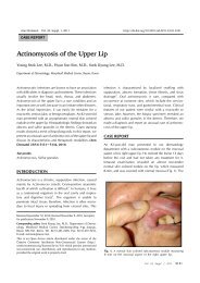 Actinomycosis of the Upper Lip - KoreaMed Synapse