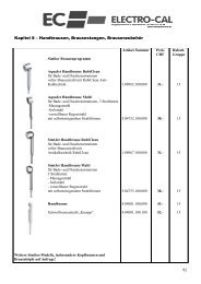 Kapitel 8 – Handbrausen, Brausestangen ... - ElectroCal