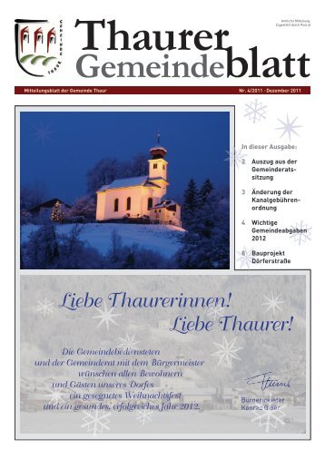 Mitteilungsblatt 4/2011 - Thaur