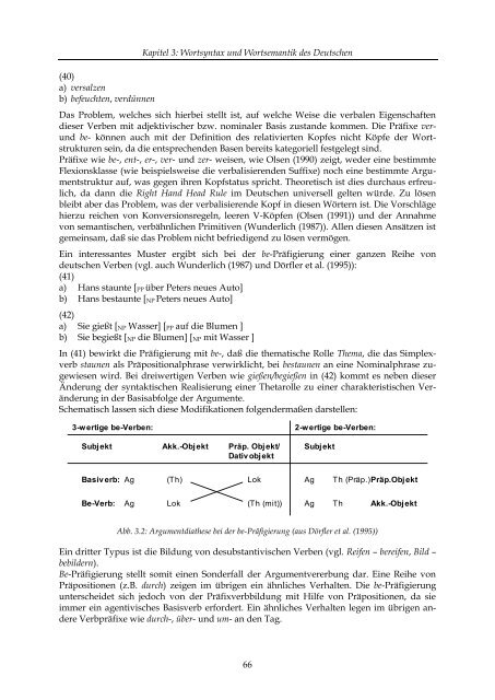 Aspekte der morphologischen Analyse des Deutschen - Universität ...