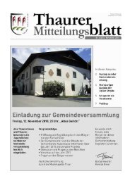 Mitteilungsblatt 4/2010 (6,78 MB) - Thaur - Land Tirol