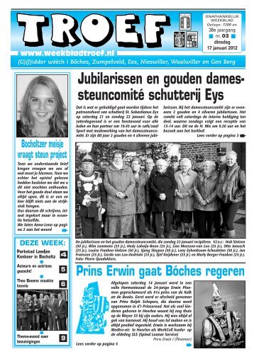 steuncomité schutterij Eys - Weekblad Troef