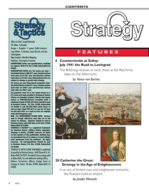 COUNTERSTROKE AT SOLTSY - Strategy & Tactics Press
