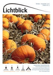 Lichtblick 12 Oktober/November 2010 - Ev. Kirchengemeinde ...