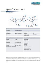 F-Tylose-H 6000 YP2-en - SE Tylose® GmbH & Co. KG