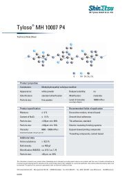 Tylose MH 10007 P4 - SE Tylose® GmbH & Co. KG