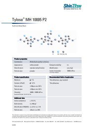 Tylose MH 10005 P2 - SE Tylose® GmbH & Co. KG