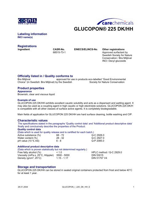 Glucopon 225 Dk Hh